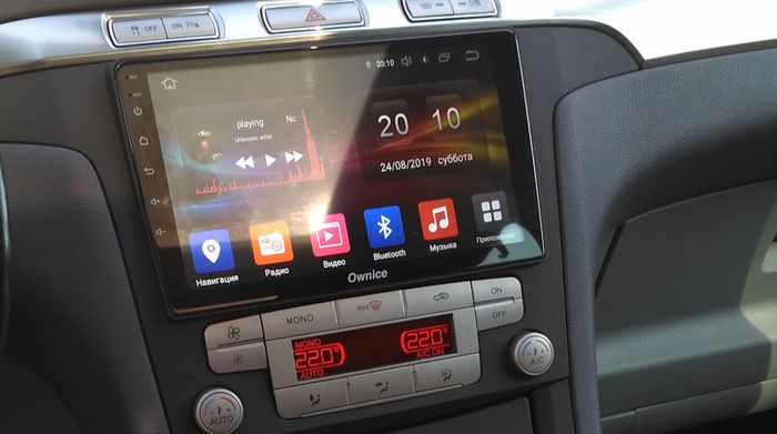 Магнитола для Ford Galaxy / S-Max 2006-2015 (климат) - Kuberg QLed, Android 14, TS105, Быстрейшая, CarPlay, SIM-слот