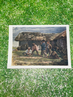 Открытка "Игра в бабки"