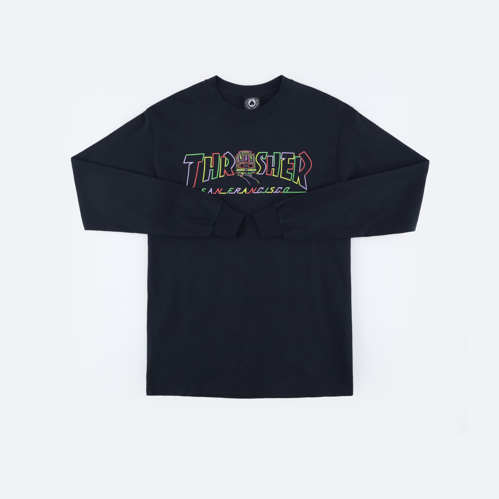 Лонгслив Thrasher Cable car L/S (black) артикул: - купить в магазине Дайс