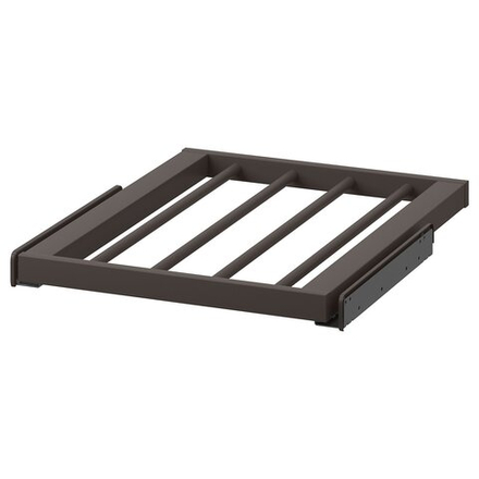 IKEA KOMPLEMENT  (ИКЕА КОМПЛЕМЕНТ)  -  Выдвижная вешалка для брюк - тёмно-серая 50x58 см