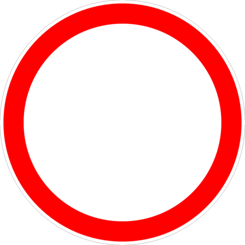 Знак Движение запрещено 3.2