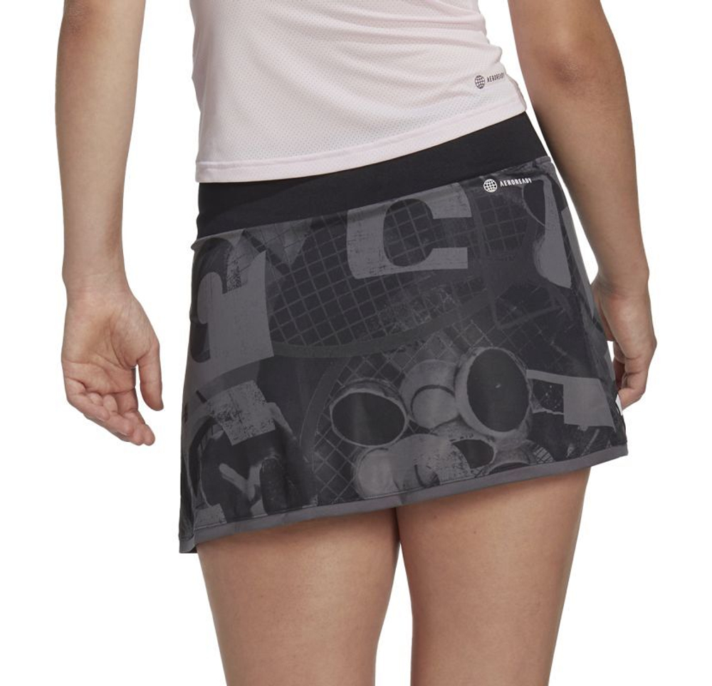 Теннисная юбка Adidas Club Graphic Skirt - серый
