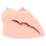 Мастурбатор-полуторс 20х16х11см в виде груди с вибровагиной Kokos Juliana Breast