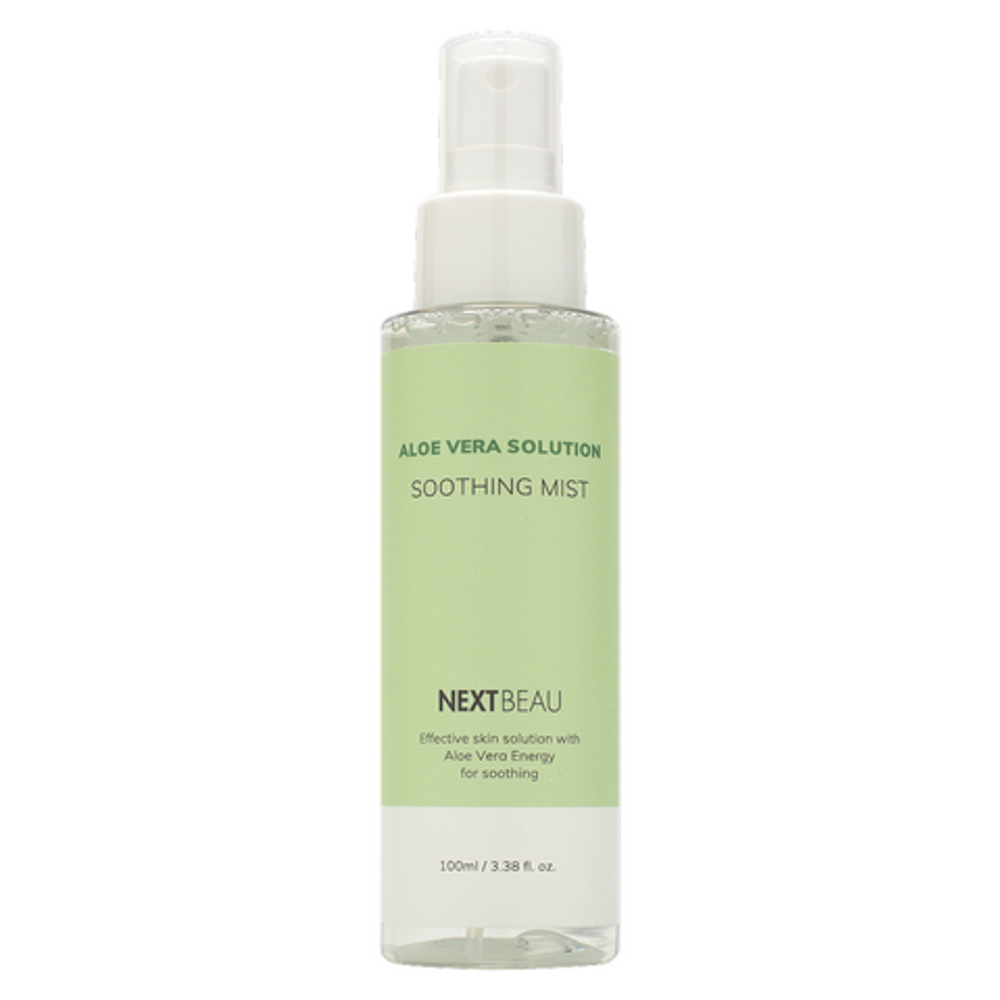 Мист для лица успокаивающий с экстрактом алоэ NEXTBEAU Aloe Vera Solution Soothing Mist 100 мл
