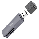 Картридер Hoco HB45 2TB 480Mbps USB2.0 темно-серый