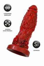 Вибратор Black&Red Monster Docus красный 20 см