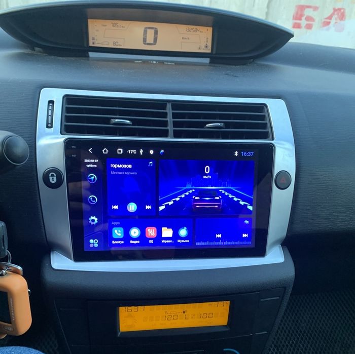 Магнитола для Citroen C4 2004-2011 - Kuberg OL-9932 QLed+2K, Android 12, Быстрая, CarPlay, 4G SIM-слот