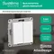 Выключатель двухклавишный Systeme Electric AtlasDesign Белый ATN000151
