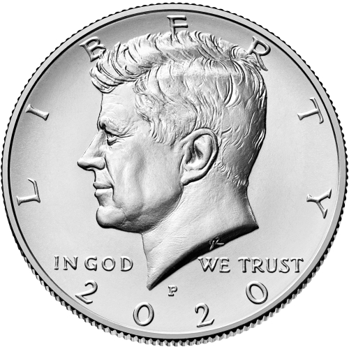 50 центов 2020 год Кеннеди (Р), США. UNC