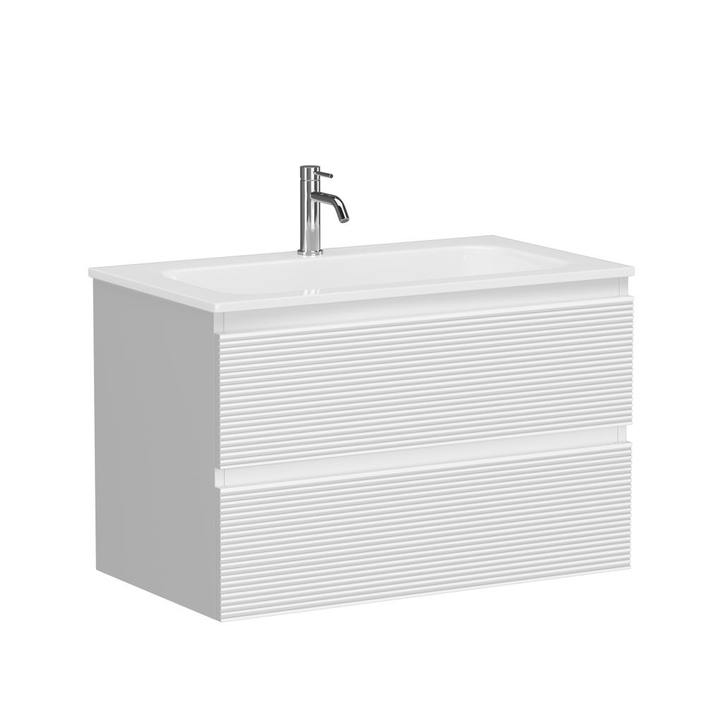 Тумба подвесная под раковину Sancos Folk, Bianco 790х445х500, арт. FL80W