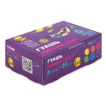 Краска гуашь Лео Играй набор неоновые цвета 6 цв.х20 мл