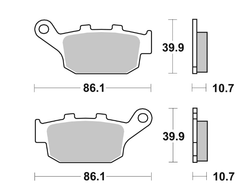 Brembo Колодки тормозные задние 07HO2711 (1 суппорт)