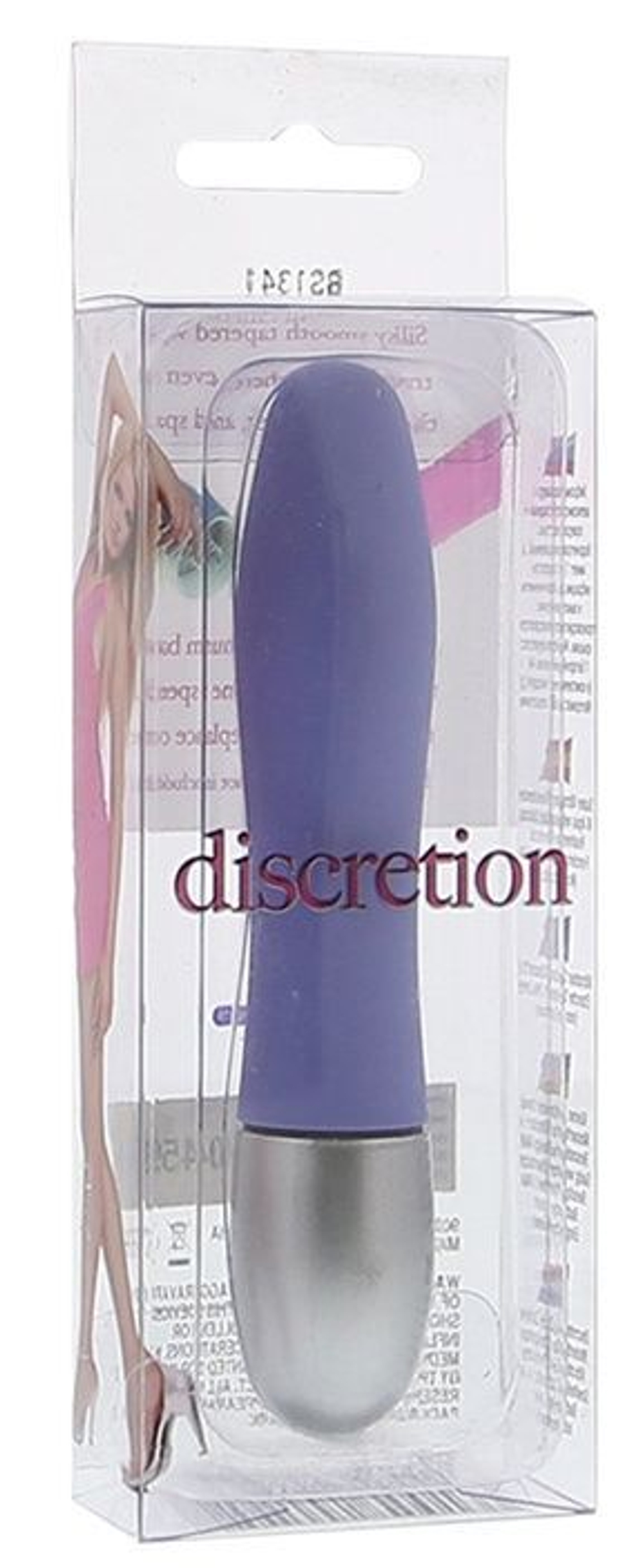 Сиреневый миниатюрный вибратор DISCRETION - 8 см. (Цвет: сиреневый)