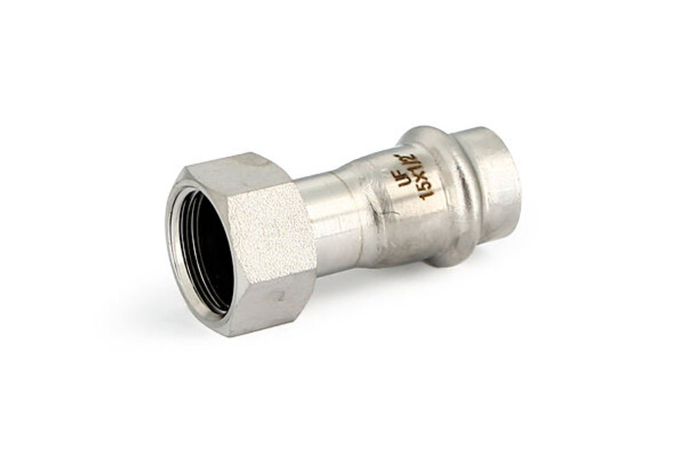 Муфта пресс-В 15 х 1/2", нержавеющая сталь