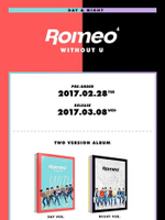 Альбом ROMEO - WITHOUT U 4th Mini Album DAY Version