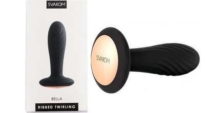 Анальная пробка Svakom Bella Black (11,3 см, черный с золотым ) (Цвет: черный с золотым)