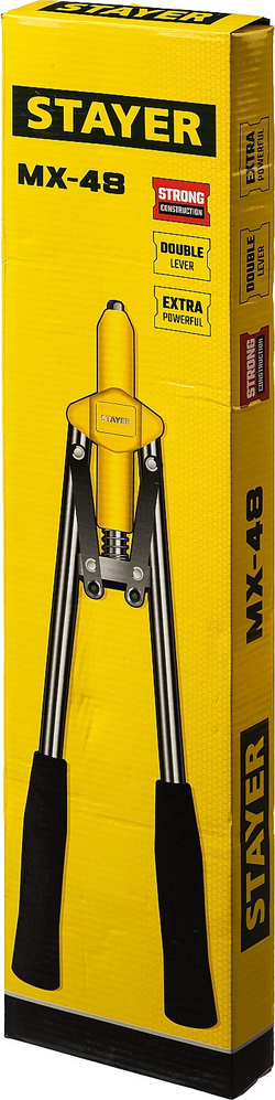 STAYER MX-48, 3.2 - 4.8 мм, 530 мм, двуручный заклепочник (3114)