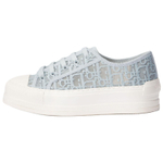 DIOR Walk"n"Dior Low top Canvas Shoes Women"s Sky Blue
