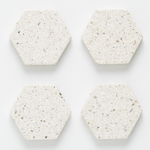 Набор из 4 подставок из камня elements hexagonal 10 см