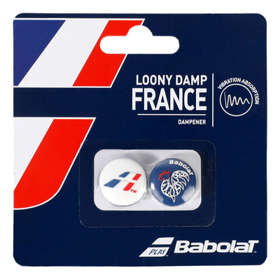 Теннисная ракетка Babolat Loony Damp France Dampener 2 Pack - Blue, White