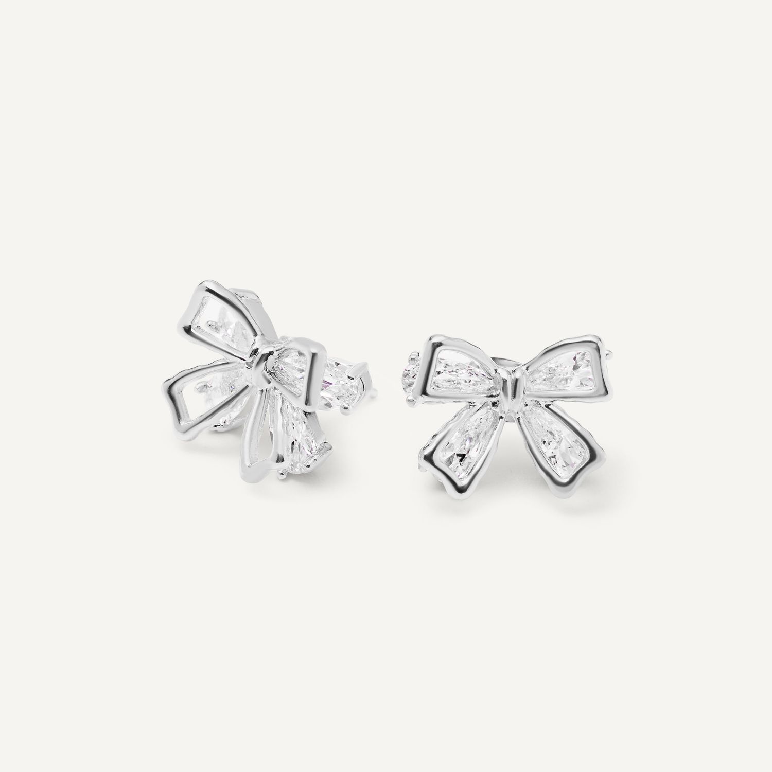 Серьги Воздушный Бант – Серебро