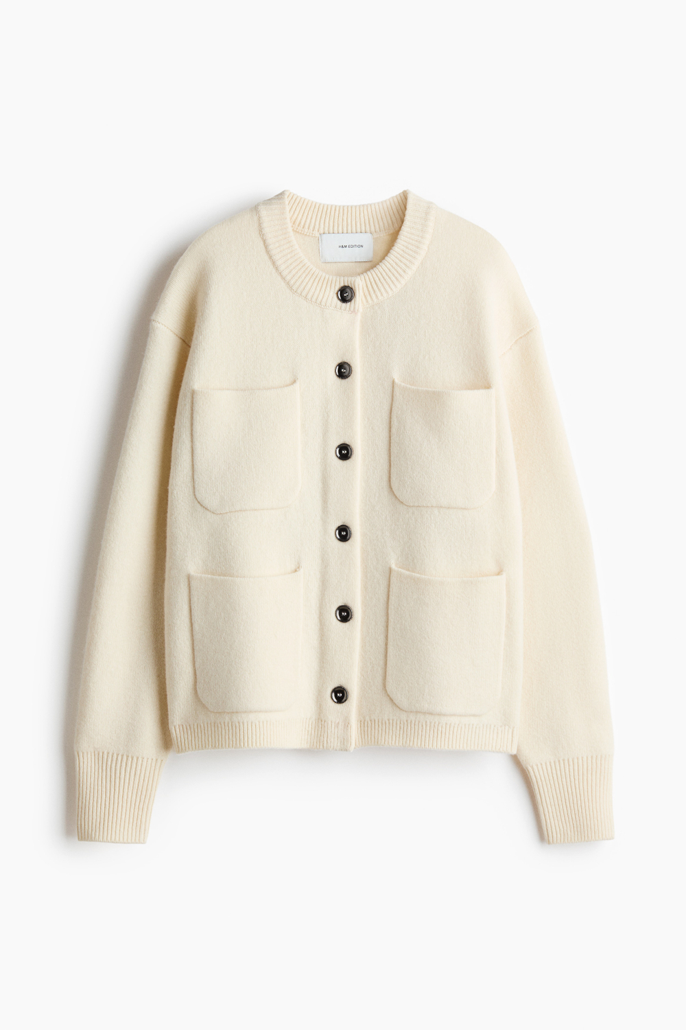 Кардиган из шерстяной смеси с деталью в виде кармана - H&M