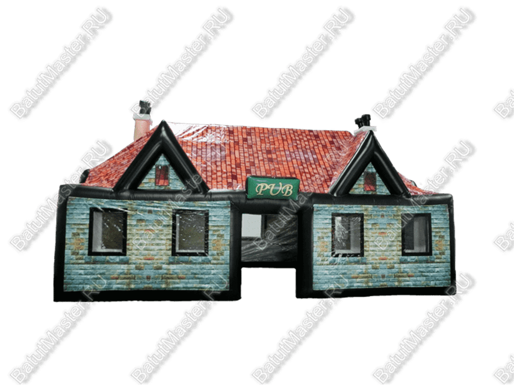 Надувной шатёр-бар «Кирпичный паб», 12×7×6,5 м