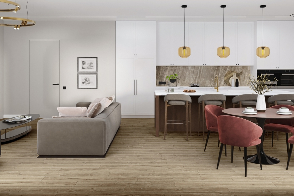 Кварц-винил SPC Damy Floor Family SPC 4 мм ДУБ ИМБИРНЫЙ 2.635 м2