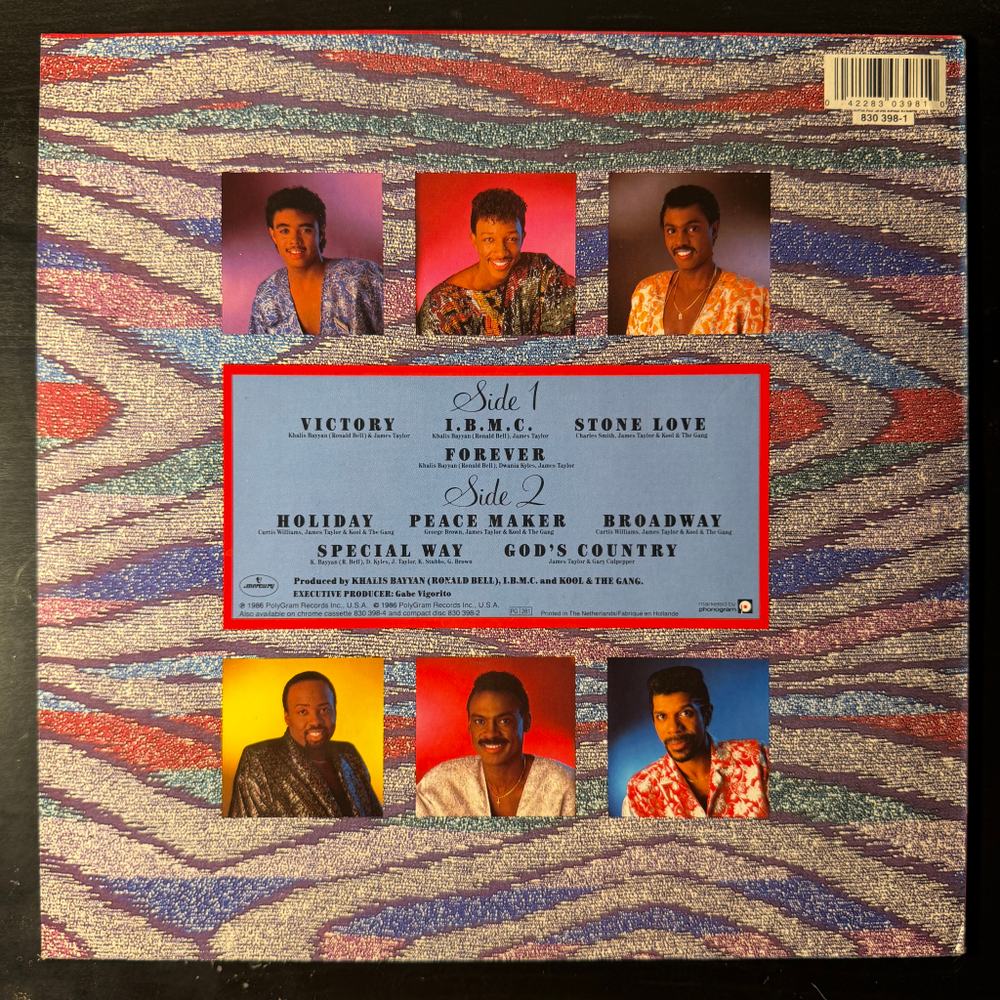 Kool & The Gang ‎– Forever (Голландия 1986г.)