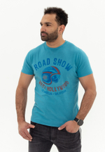 Футболка Bowery NYC "Road Show" Slub Pagoda Blue