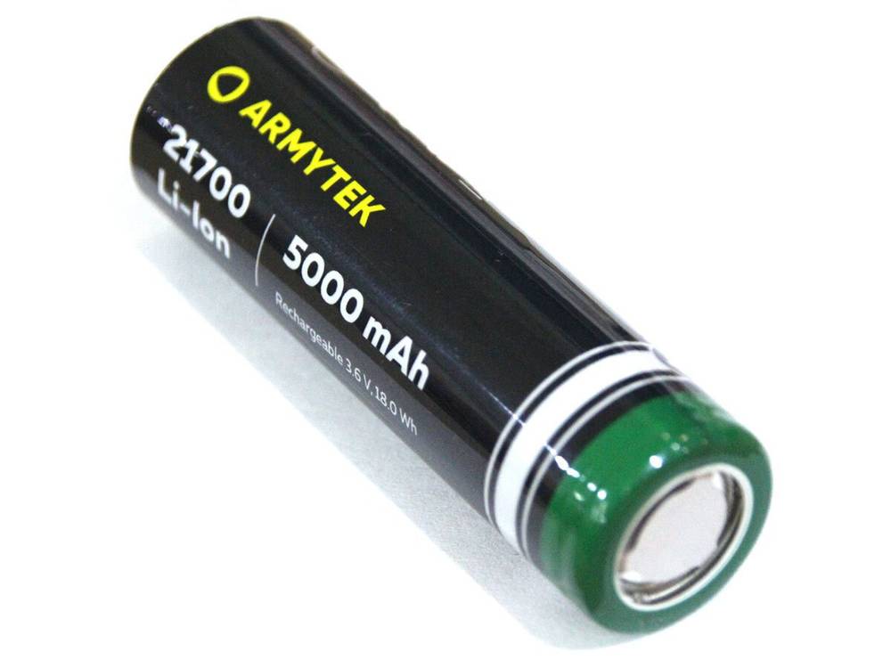 Аккумулятор 21700 Li-Ion Armytek 5000 мАч