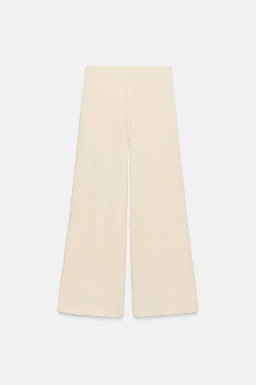 ZARA СТРУЯЩИЕСЯ БРЮКИ-ПАЛАЦЦО, ЦВЕТ СЛИВОЧНОГО МАСЛА