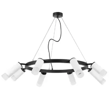 Люстра подвесная 8*GU10 LR0183648641 черный/белый Rullo Lightstar