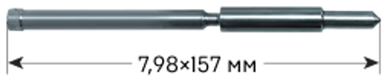 Корончатое сверло Karnasch 18х80 мм, GOLD-LINE, Weldon 19, арт. 20.1285U-018