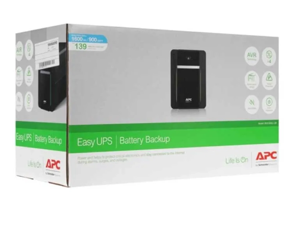 ИБП APC Easy-UPS BVX1600LI-GR black (BVX1600LI-GR)