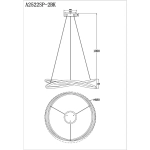 Подвесная люстра Arte Lamp SWING A2522SP-2BK, 1хLED