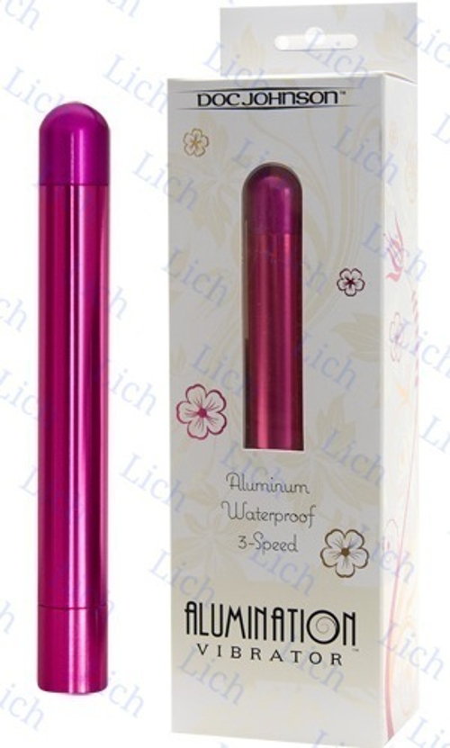 Розовый вибратор ALUMINATION