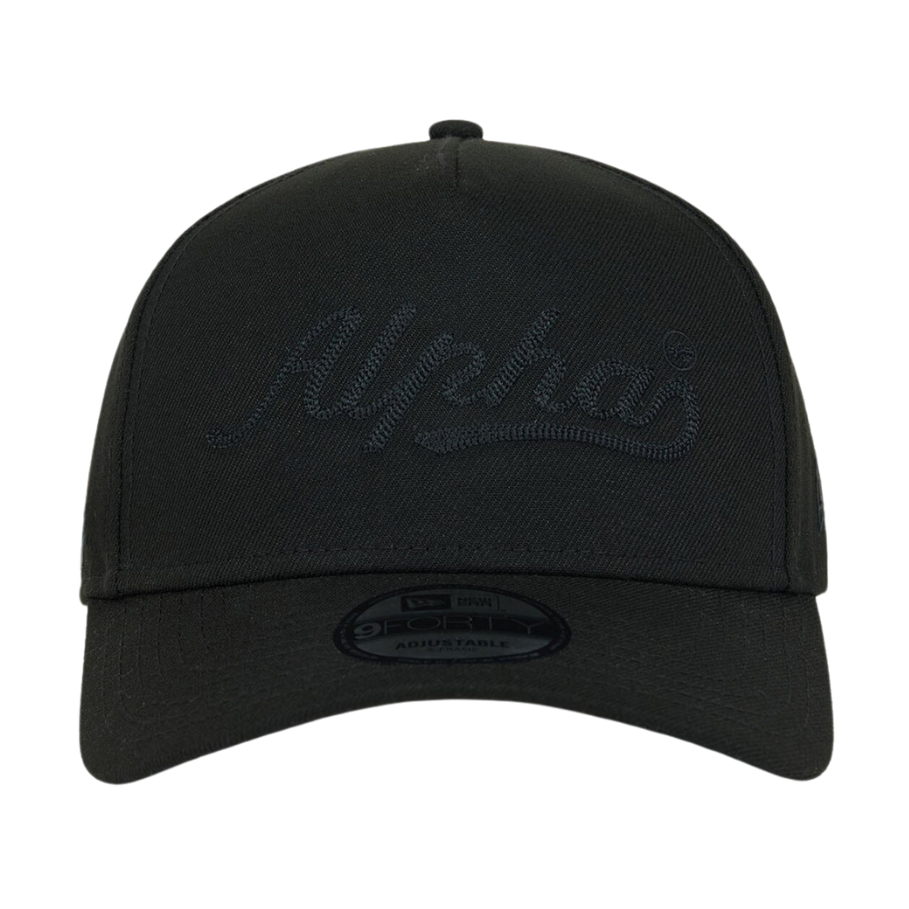 Бейсболка Alpha Industries AI X New Era 940 Script Hat Black (Черная)