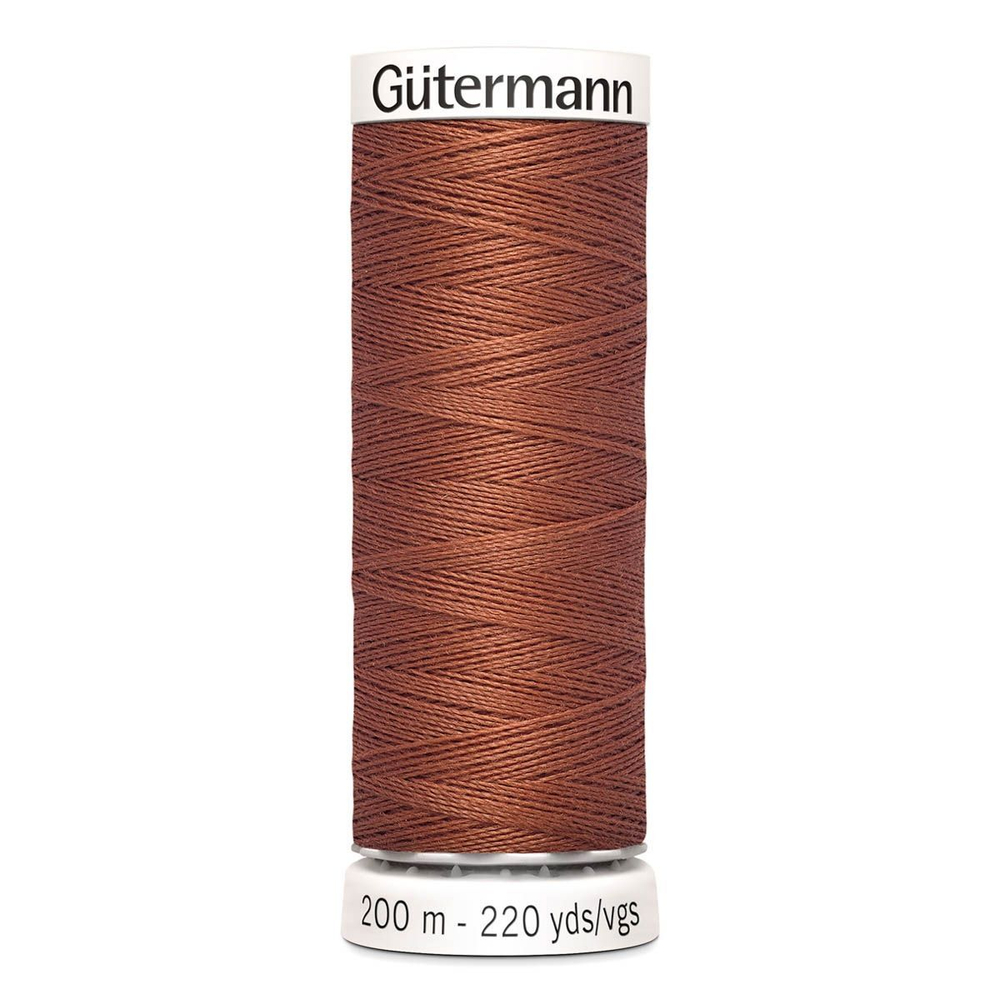 Нить Sew-All 200 м, Gutermann, 847 медно-коричневый