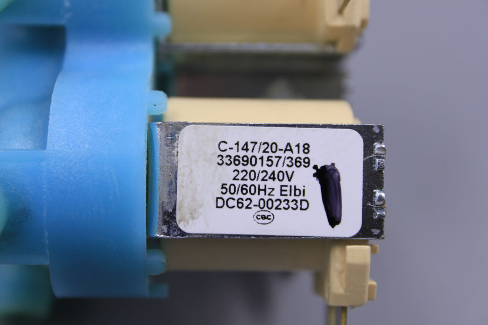 Электромагнитный клапан DC62-00233D стиральной машины Samsung