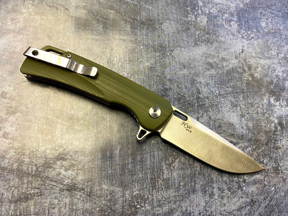 Складной нож Нус Green, сталь D2, G-10, ТДК Кизляр