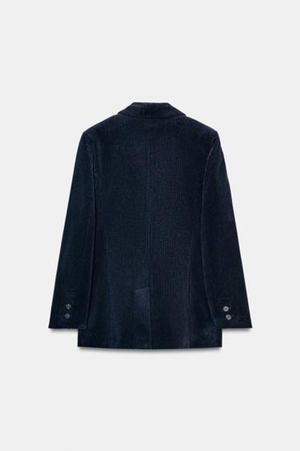 Бархатный блейзер с подкладкой на рукавах - ZARA