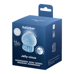 Вакуумный стимулятор клитора Satisfyer Jelly-cious, голубой