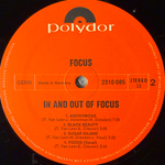 Focus – In And Out Of Focus (Германия 1971г.) Т