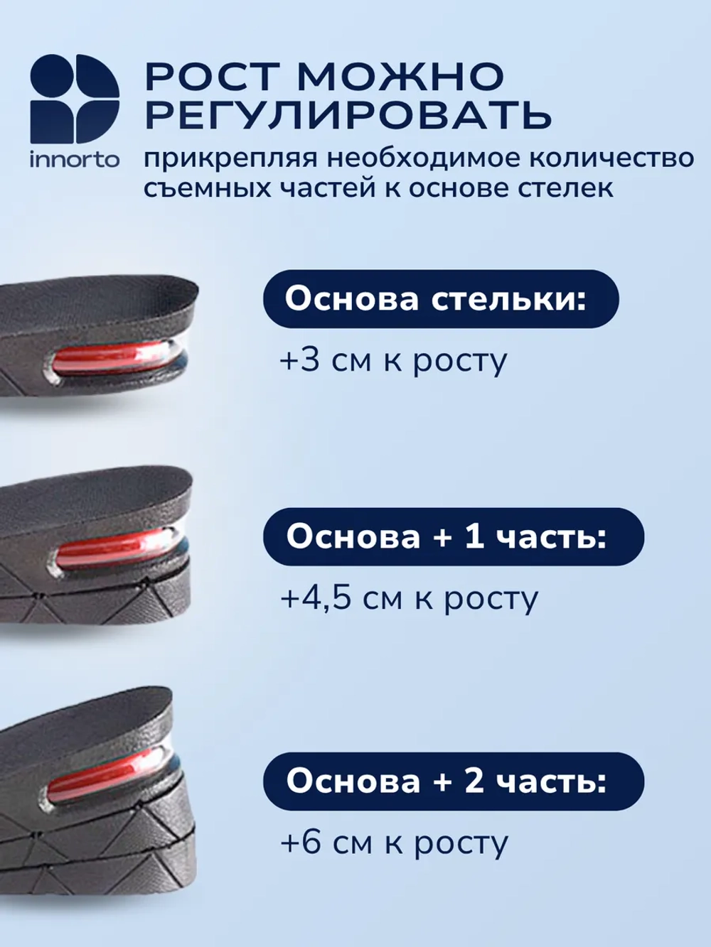 Стельки для увеличения роста 21226
