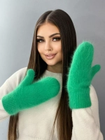Варежки зимние теплые пушистые ангора