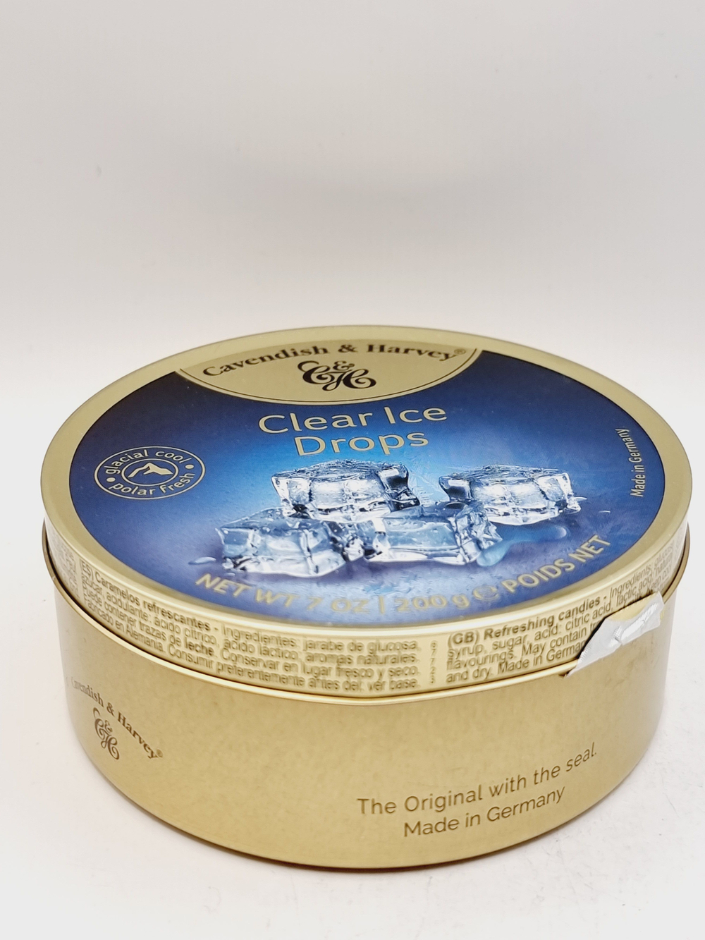 Cavendish & Harvey леденцы Clear Ice Drops с лимонным вкусом (круглые), 200 г