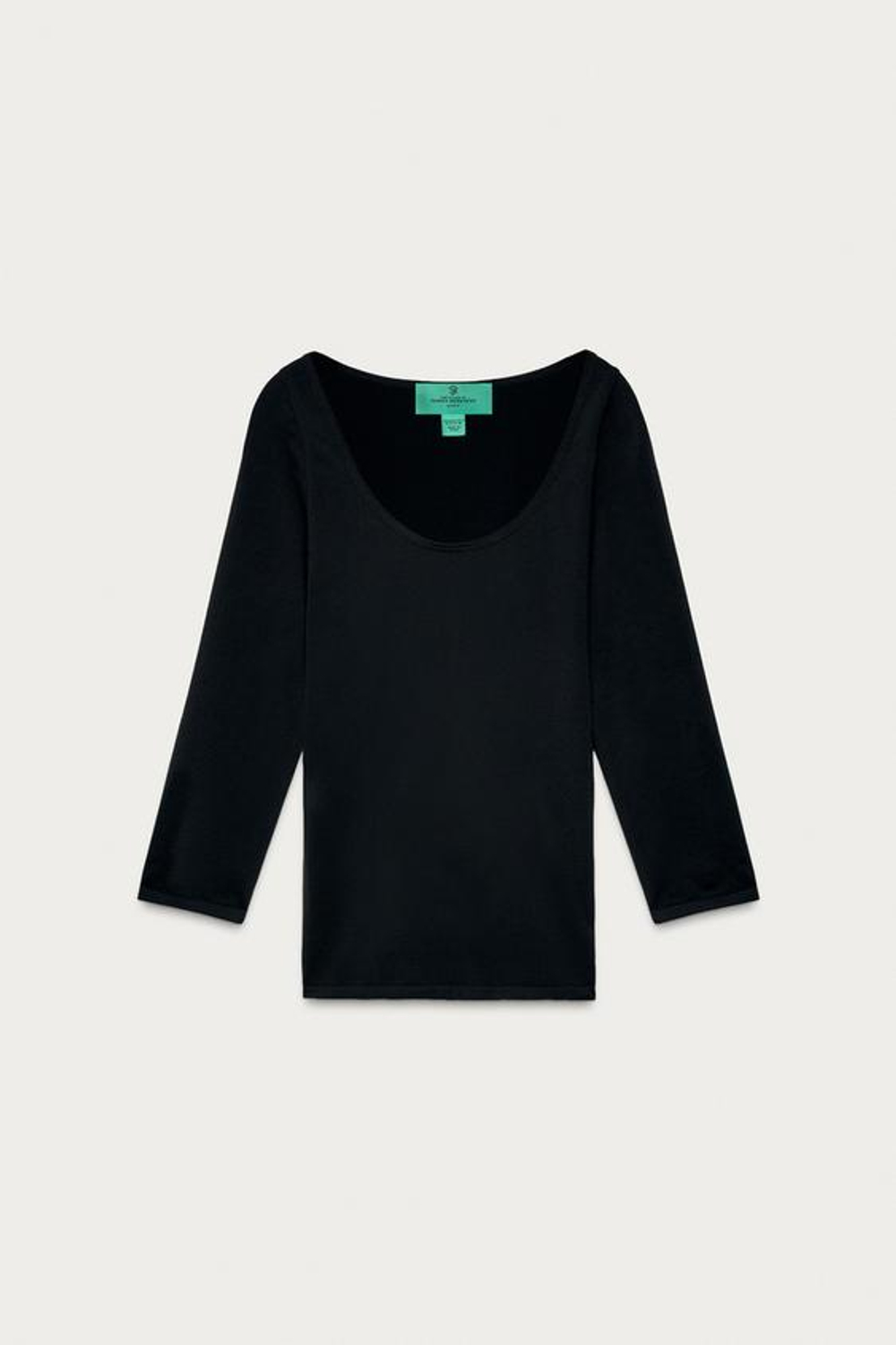 ZARA X MARISA BERENSON БЕСШОВНЫЙ ТОП, ЧЕРНЫЙ