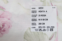 Рогожка Cotonelo Agata (Котонело Агата) A 25 Rosa