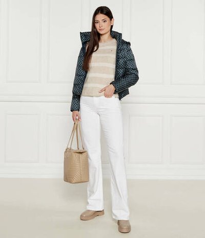 Хлопковый свитер Tommy Hilfiger - бежевый(WW0WW44161)